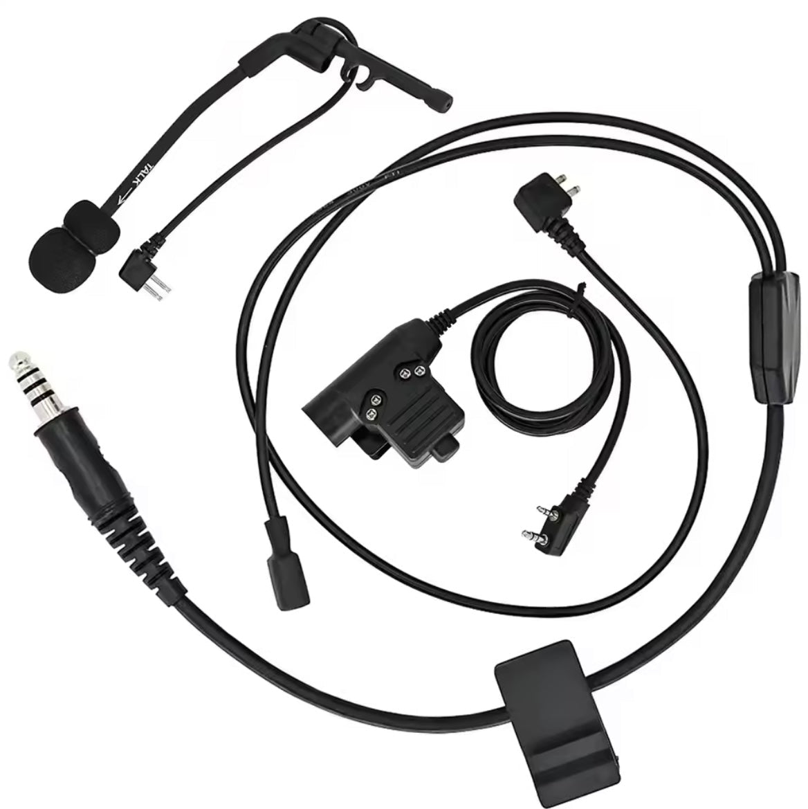 TAC-SKY KIT DE CABLE EN Y POUR CASQUE D’ÉCOUTE TACTIQUE - DISTRICT AIRSOFT