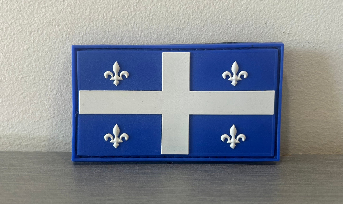 PATCH PVC QUÉBEC BLEU