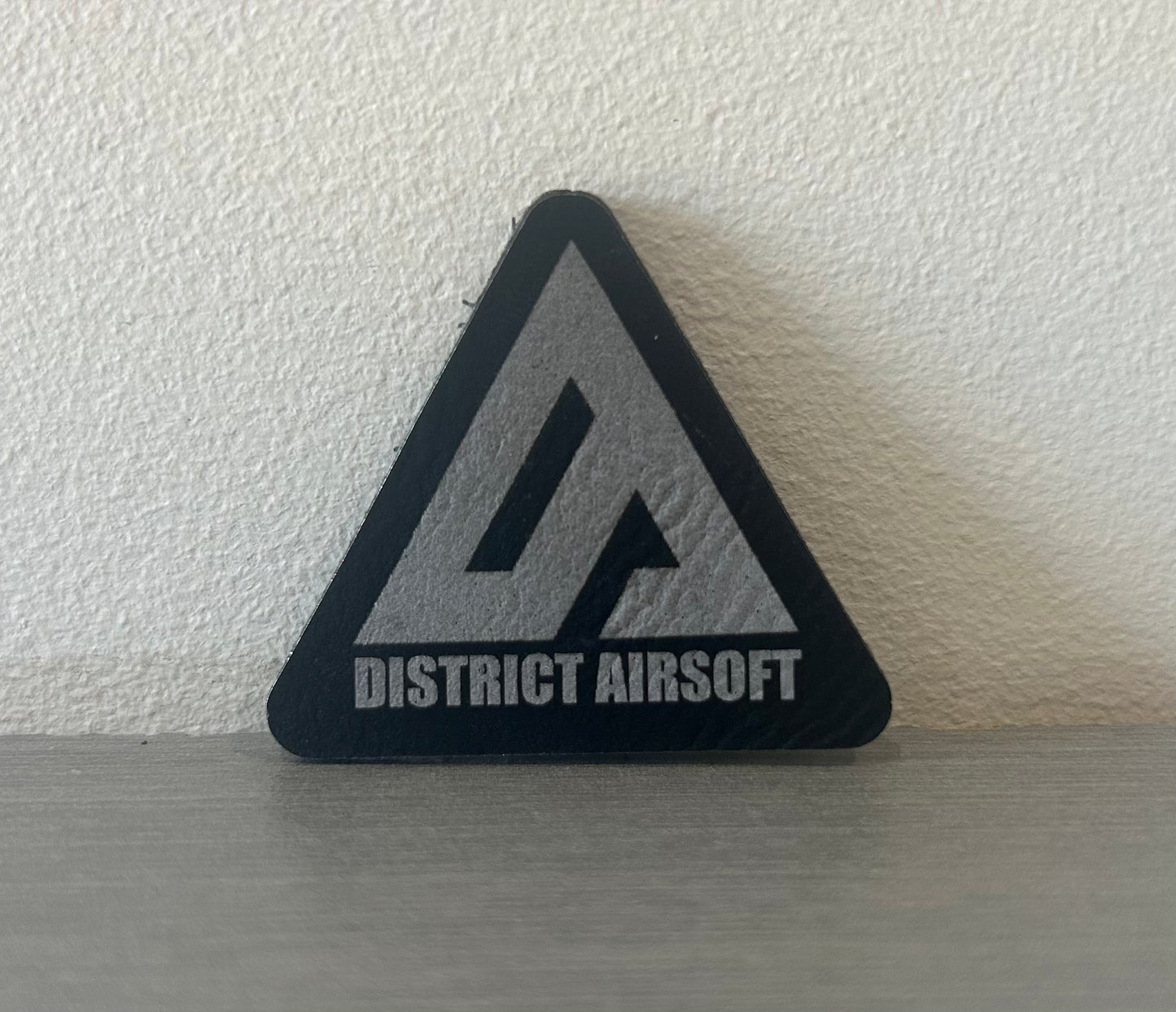 PATCH DE CUIRE DISTRICT AIRSOFT
