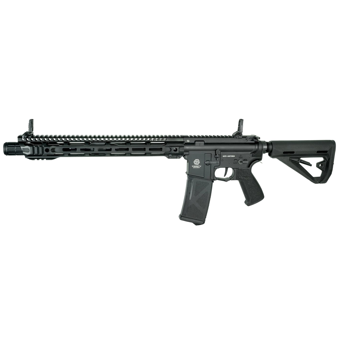 Réplique AEG TRINITY ARMAMENT GA-TA02 fusil noir avec crosse réglable et rail supérieur complet