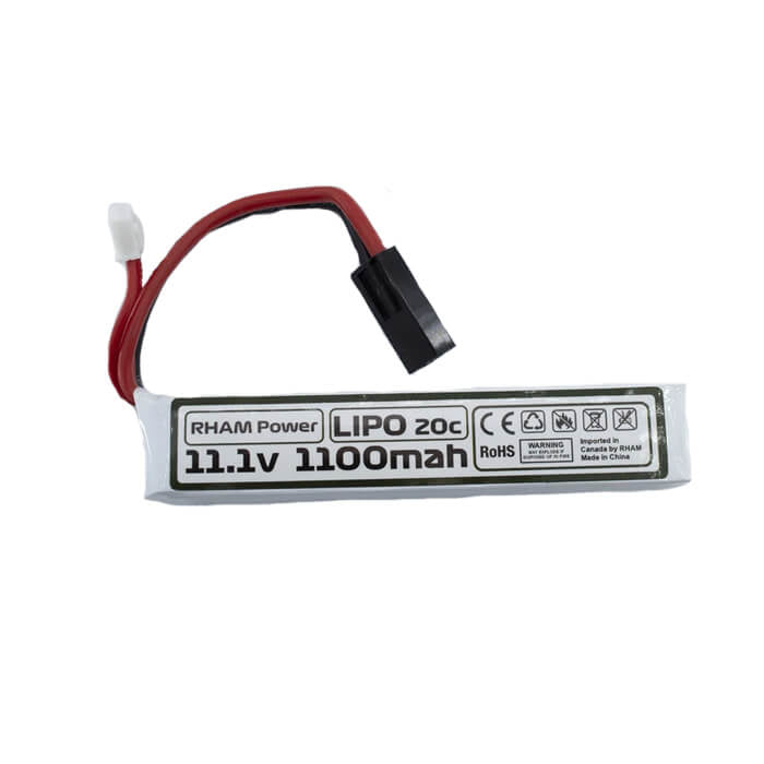 RHAM POWER BATTERIE LI-PO 11.1v 1100 mAh TAMIYA - DISTRICT AIRSOFT