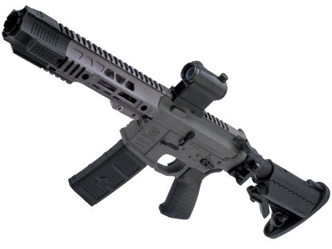 EMG SAI GRY GEN. 1 AVEC FREIN DE BOUCHE ET CROSSE REPLIABLE (MODÈLE : BOÎTE DE VITESSES I5 / SBR / GRIS) - DISTRICT AIRSOFT