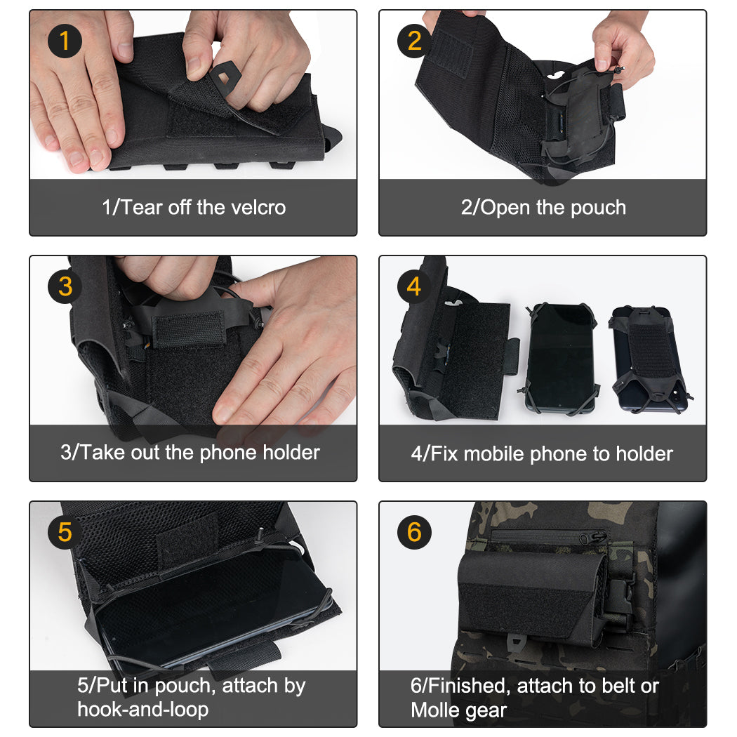 IDOGEAR POCHETTE POUR TÉLÉPHONE AVEC SUPPORTE UNIVERSELLE