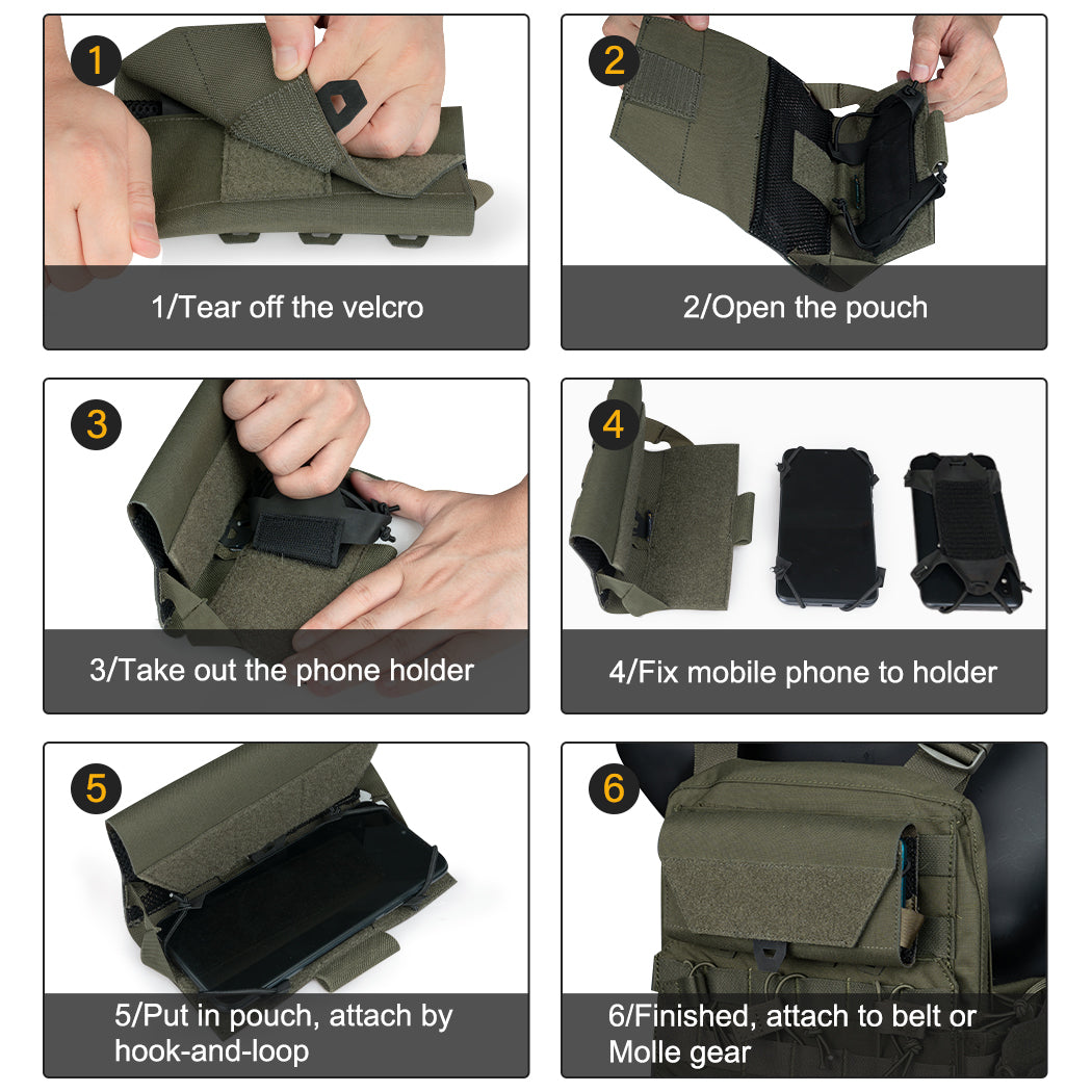 IDOGEAR POCHETTE POUR TÉLÉPHONE AVEC SUPPORTE UNIVERSELLE