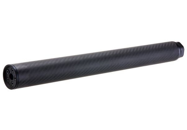 SILVERBACK SILENCIEUX AIRSOFT EN CARBON ''XXL'' 24MM CW - DISTRICT AIRSOFT