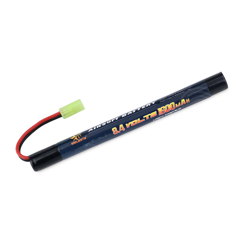 MELASTA battery nimh 8.4v 1600mAh stick pack for airsoft guns with green connector