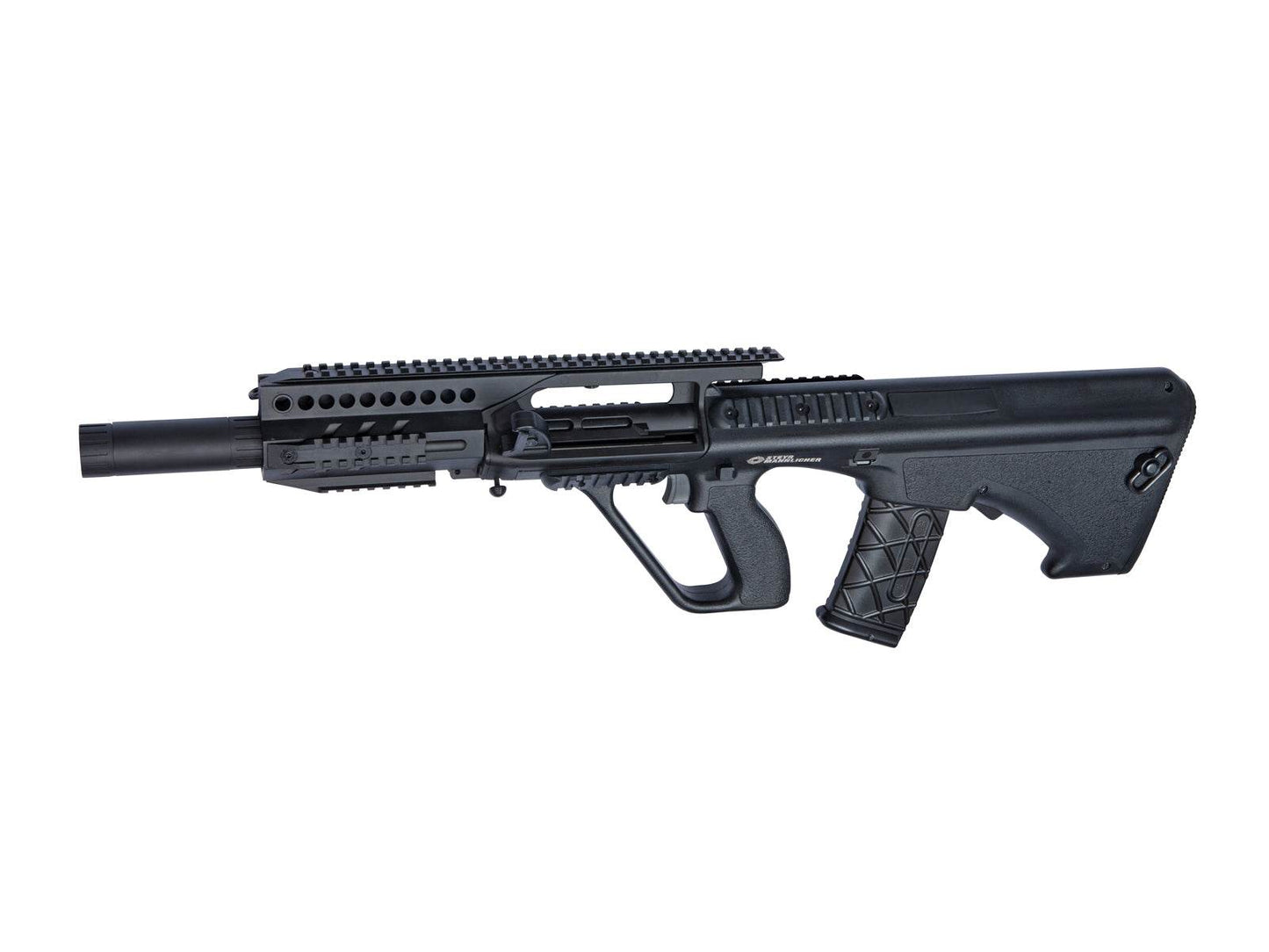 Fusil AEG ASG aug noir avec poignée ergonomique et rails pour accessoires