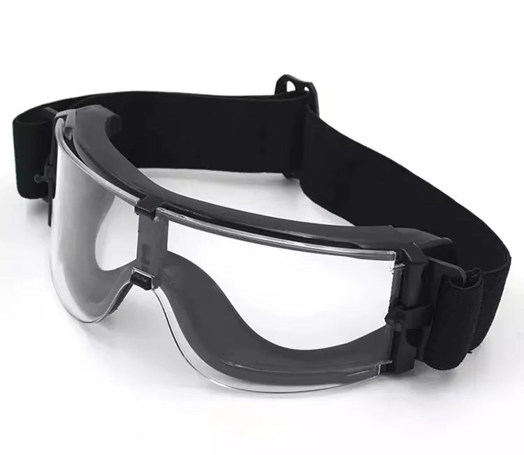 HIGH READY GEAR airsoft goggles with clear lenses and adjustable black strap for eye protection