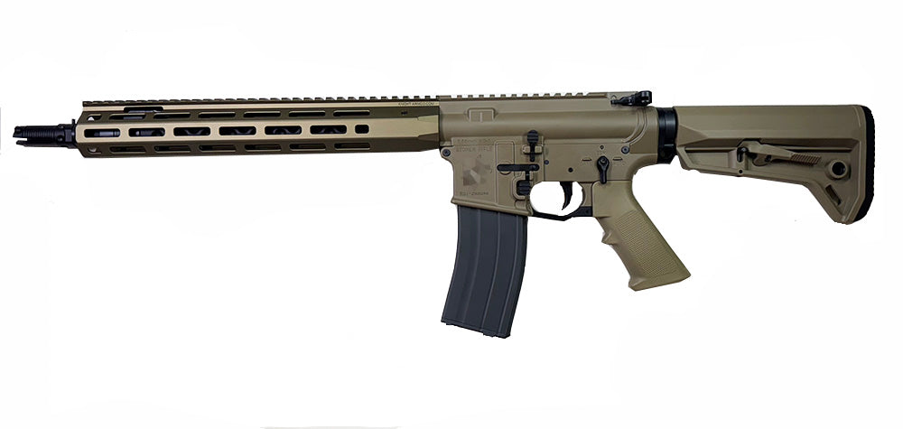 Réplique airsoft kac ks-1 gbb GBBR WELL PRO couleur tan avec canon long et crosse réglable