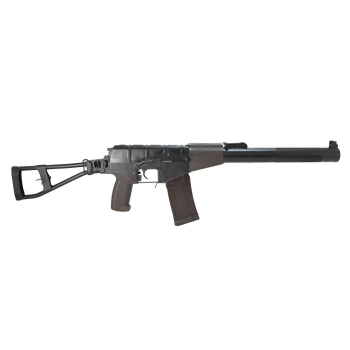 LCT AS VAL airsoft rifle compact integrally suppressed AEG with folding skeleton stock and polymer magazine