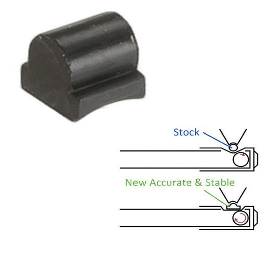 Pièce interne MAPLE LEAF OMEGA noire avec schéma de précision et stabilité améliorée