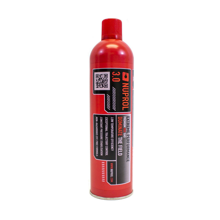NUPROL 3.0 Rouge airsoft gas red aluminum canister by NUPROL consumable for gas blowback airsoft guns