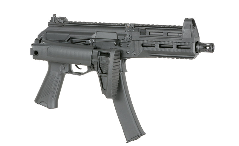 Fusil SMG WELL PRO ppk-20 airsoft noir avec chargeur incurvé pour tir de précision
