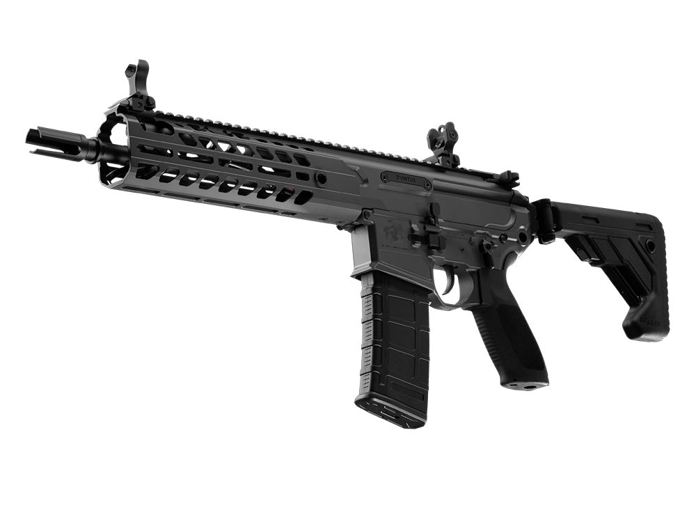 SIG MCX Virtus airsoft rifle AEG black modular MLOK handguard folding stock adjustable sights