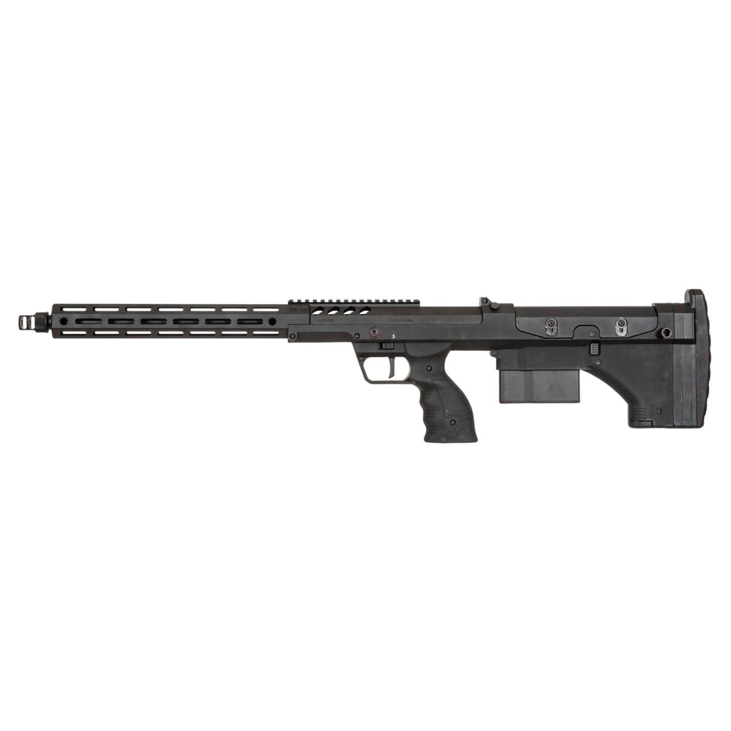 SILVERBACK SRS sniper rifle with black tactical design and adjustable stock