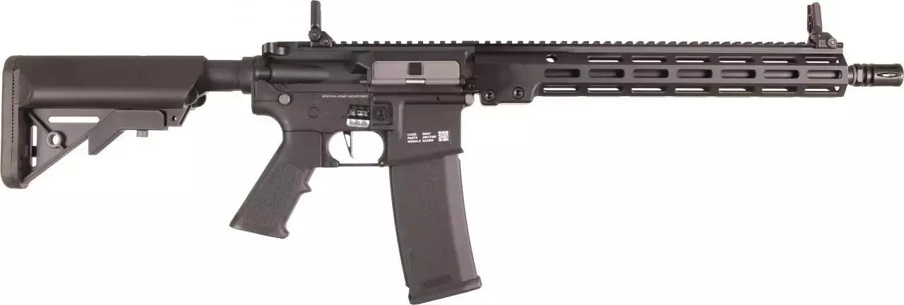 SPECNA ARMS specna arms c22 AEG AIRSOFT black electric airsoft rifle with adjustable stock and extended handguard
