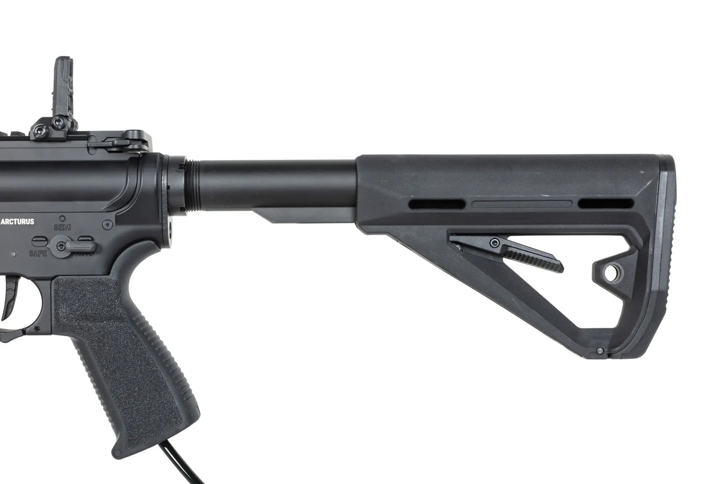 Crosse réglable noire pour arme TRINITY ARMAMENT GA-TA01P avec poignée texturée