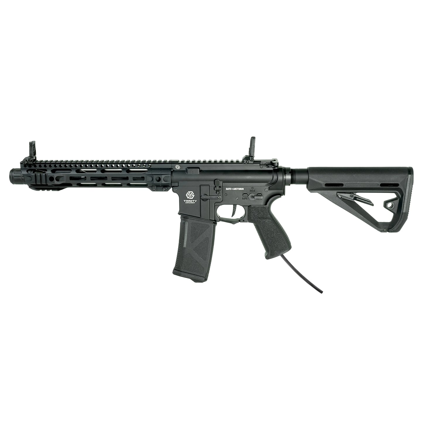 Fusil HPA TRINITY ARMAMENT GA-TA01P noir avec crosse ajustable et chargeur, modèle de haute performance