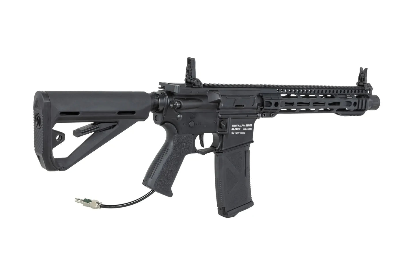 Fusil HPA TRINITY ARMAMENT GA-TA01P noir avec poignée ergonomique et crosse ajustable