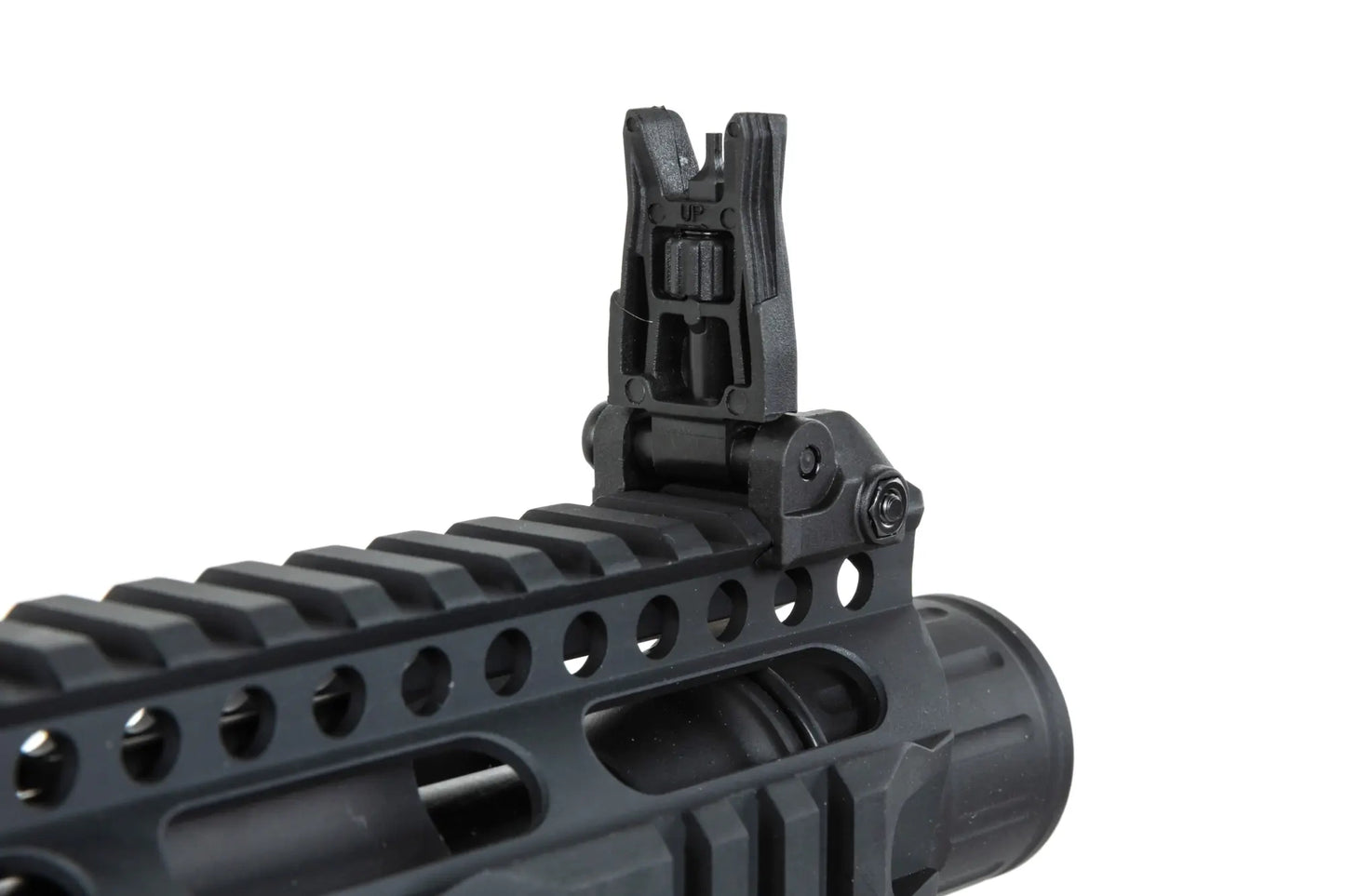 Viseur rabattable noir Trinity Armament ga-ta02p monté sur rail de fusil HPA