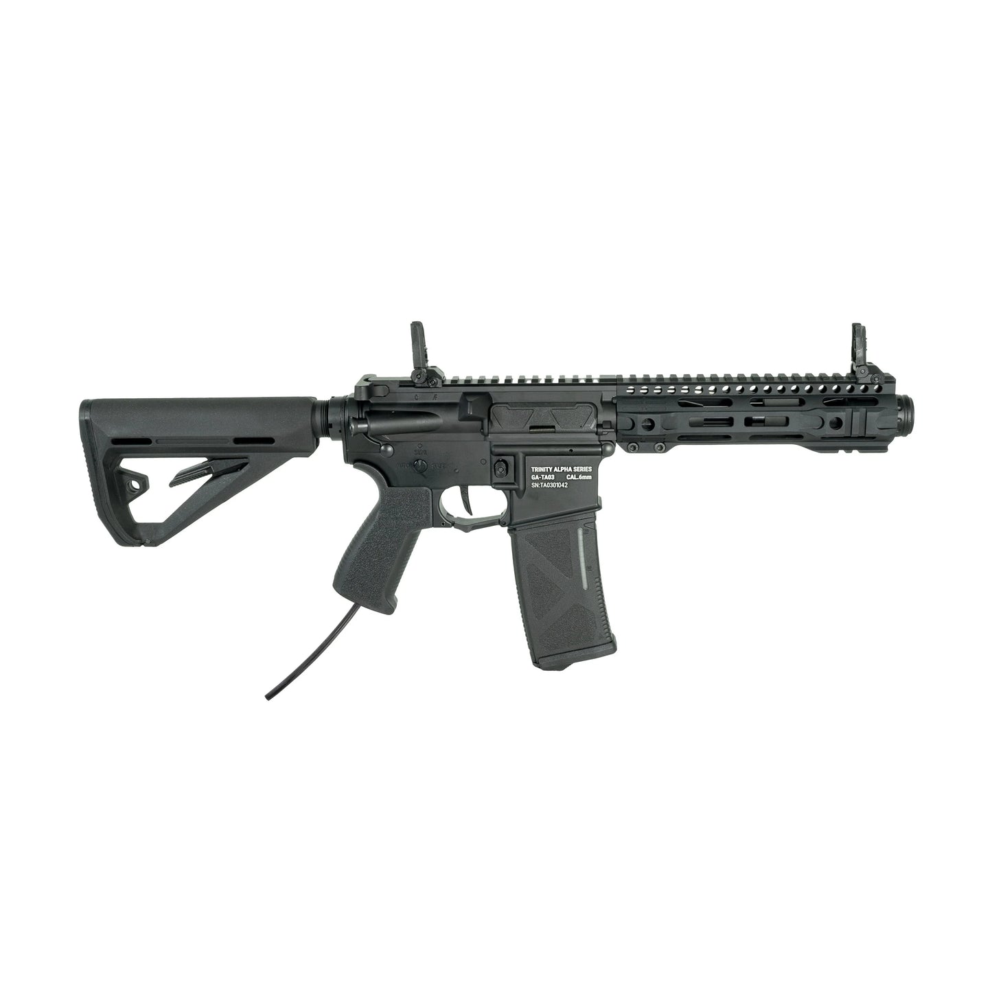 TRINITY ARMAMENT GA-TA03P pistolet HPA noir avec crosse réglable et rail supérieur