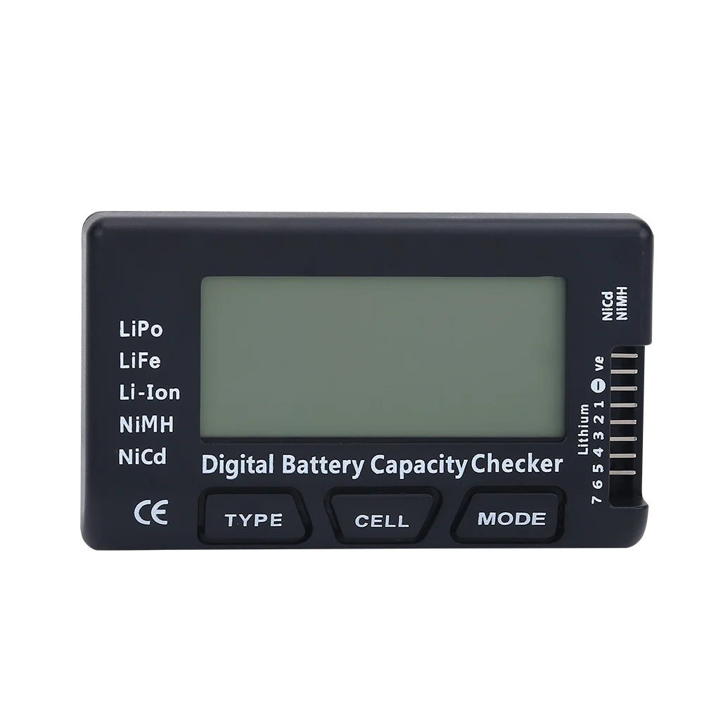 Valken digital battery capacity checker airsoft battery tester for LiPo LiFe Li Ion NiMH NiCd batteries