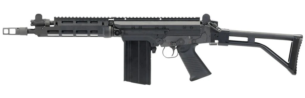 Fusil airsoft vfc lar osw GBBR noir avec crosse pliable et chargeur haute capacité