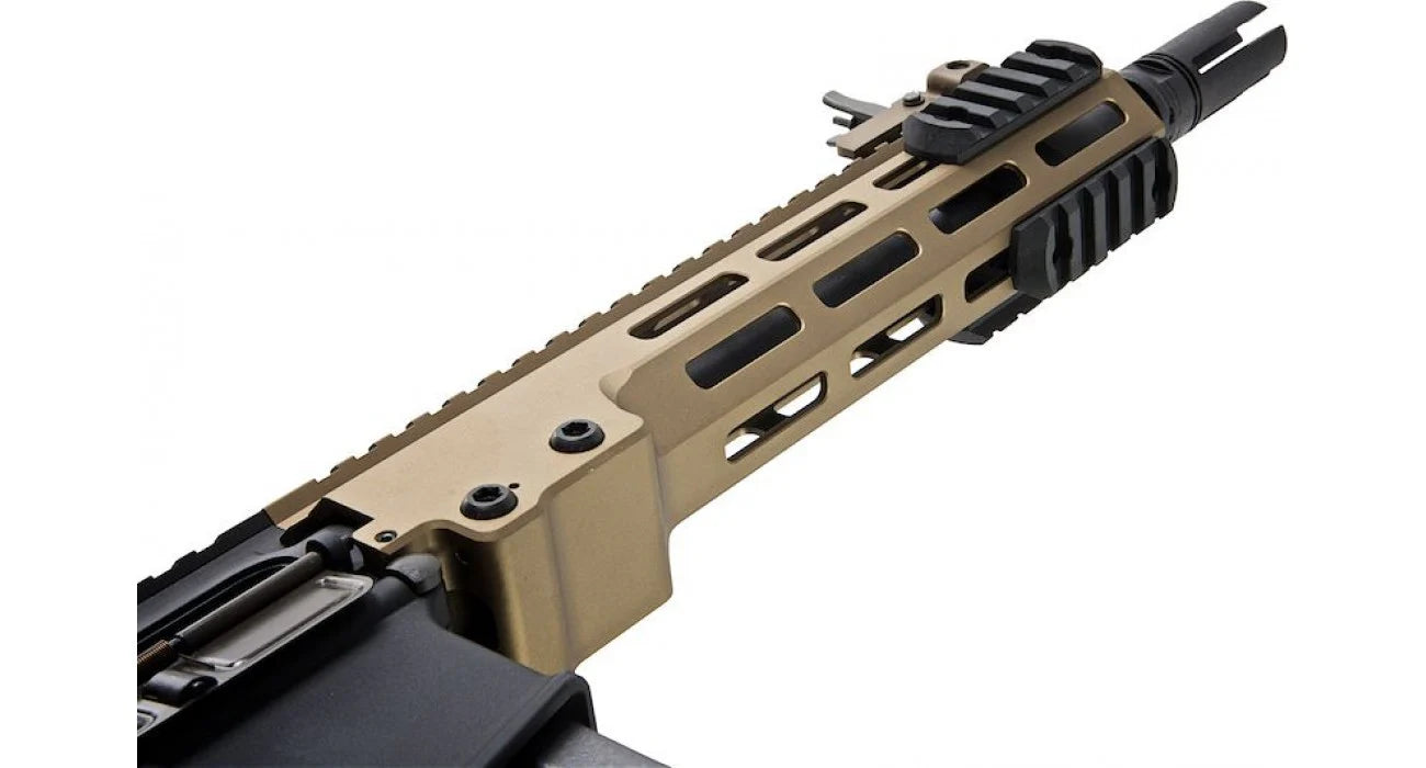 VFC Avalon URGI M4 CQB for sale tan VFC AEG upper receiver with MLOK handguard and black flash hider