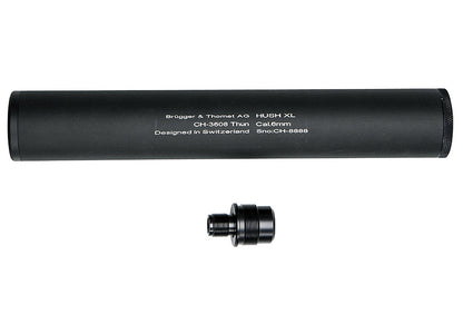 ASG SILENCIEUX AIRSOFT HUSH XL (14 mm CCW W/ ADAPTEUR) - DISTRICT AIRSOFT