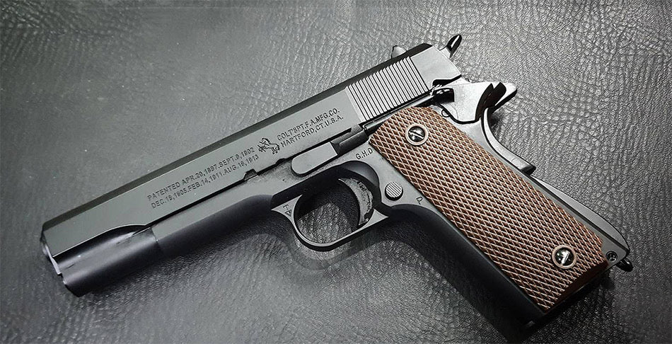 E&C M1911 A1 GOUVERNEMENTAL PISTOLET AIRSOFT GBB