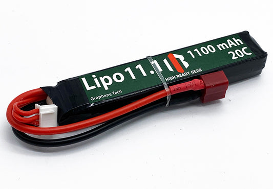 HIGH READY GEAR BATTERIE LI-PO 11.1v 1100mAh 20c DEAN - DISTRICT AIRSOFT