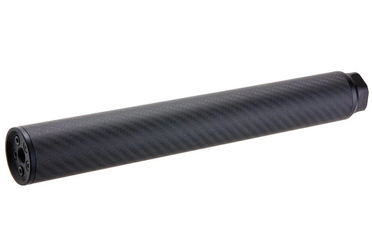 SILVERBACK SILENCIEUX AIRSOFT EN CARBON ''XL'' 14MM CCW - DISTRICT AIRSOFT