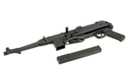 AGM MP40 AEG AIRSOFT gun with a detachable magazine in black finish