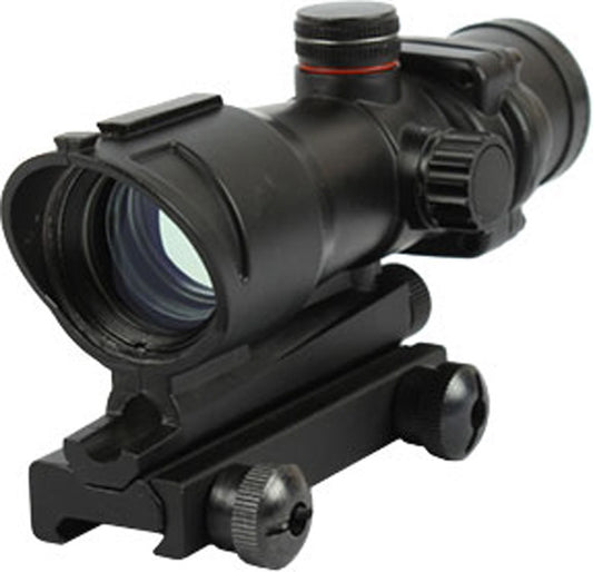 PETROL black airsoft acog scope accessory with adjustable knobs and mount for rifles