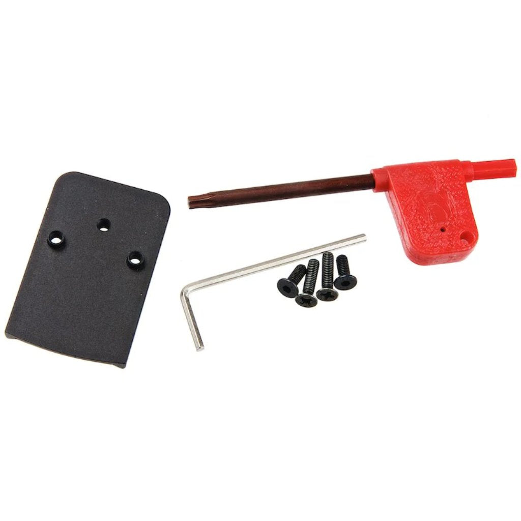 Holy Warrior airsoft red dot sight installation tool kit with screws and adjustment tools