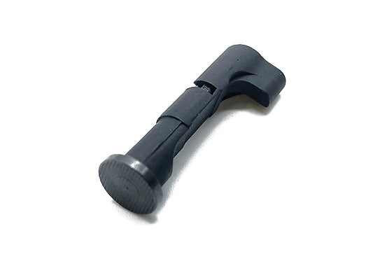 ARMY ARMAMENT Hi-Capa extended magazine release in black for Hi-Capa airsoft pistols with textured thumb pad
