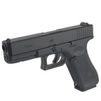 Black GLOCK GEN 5 GBB gas blowback pistol 9x19 replica with textured grip and front sight