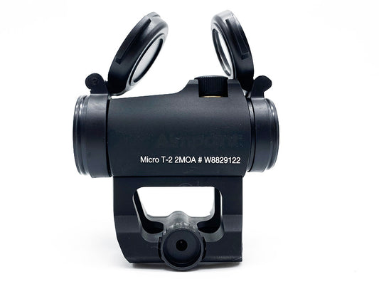 HW ACCESOIRES MICRO T2 AIRSOFT compact red dot reflex sight with flip lens covers and quick detach mount