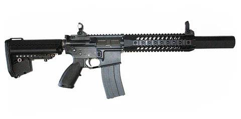 Fusil AEG a&k m4 noir avec silencieux et crosse réglable pour airsoft