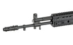 AEG ak12 airsoft gun barrel and front rail system by WELL PRO in black finish