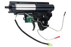 ARES ares gearbox v2 efcs black metal gearbox shell with wiring and electronic components
