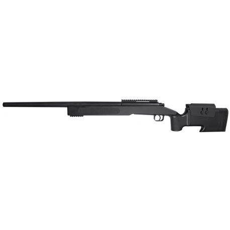 ASG M40A3 SPORTLINE sniper rifle in black with adjustable stock and long barrel