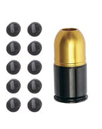 ASG shell cap with black spherical pellets for explosive accessories use