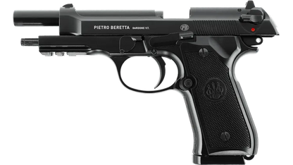 UMAREX Pietro Beretta airsoft pistol in black with detailed grip and metal finish beretta airsoft