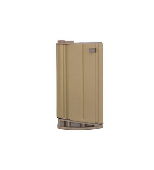 Double Bell SCAR-H magazine 90 rounds tan metal replacement magazine accessory for SCAR-H airsoft rifle
