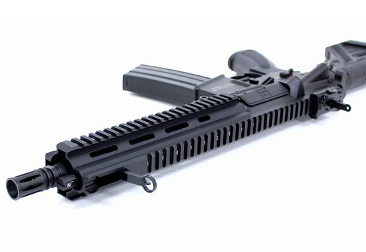 Double Bell DB-416 A5 airsoft gun AEG black rifle with extended picatinny handguard and detachable magazine