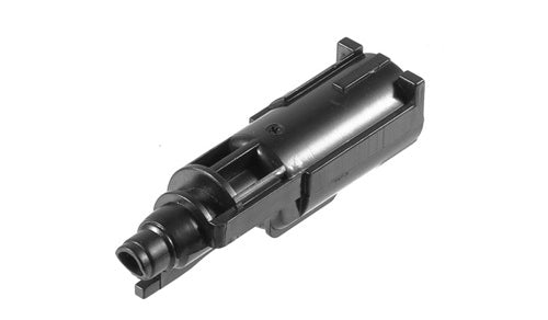 E&C loading nozzle for G17 airsoft internal replacement part in black for improved feeding reliability