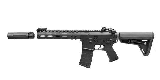 EC NOVESKE DEVGRU N4 GBBR airsoft gun by E&C with suppressor and adjustable stock