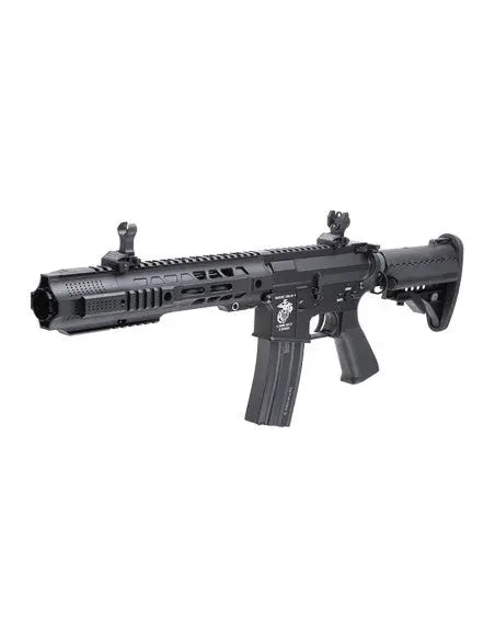 Réplique airsoft E&C 838 vltor sai 11.5 en noir avec canon court et crosse réglable
