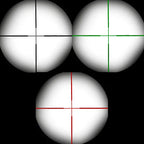 Firefield scope 10x40 airsoft reticle views in black green and red colors for airsoft accessories